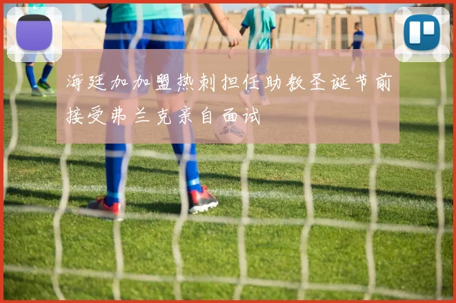 海廷加加盟热刺担任助教圣诞节前接受弗兰克亲自面试